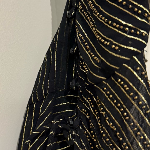 Zara | Tops | Nwt Zara Limited Edition Beaded Gold Thread Top | Poshmark